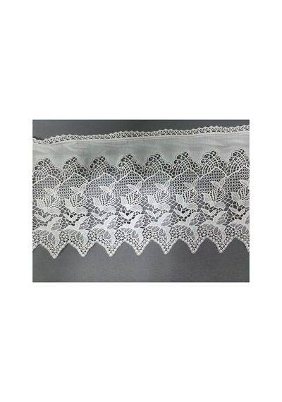23 Cm Krem Pvc Dantel Raf Örtüsü Dolap İçi Örtü Runner Beyaz-1