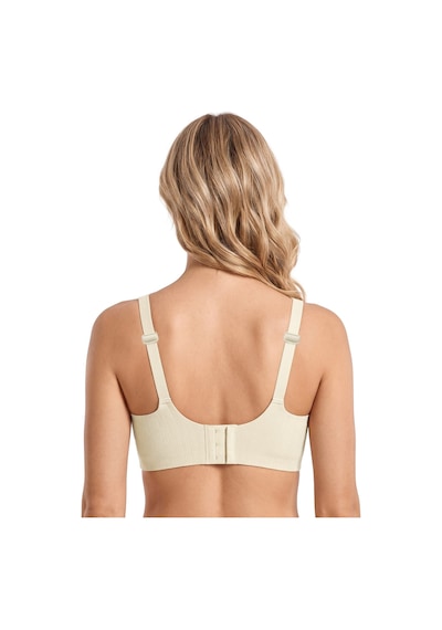 Cottonill Seamless Bra - Mavelle Krem Lazer Kesim Klipsli Ve Çıtçıtlı Önü Açılabilir Emzirme Sütyeni