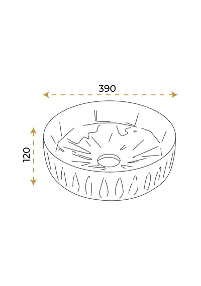 Paluci İzmir Rose Gold Lavabo Sırlı