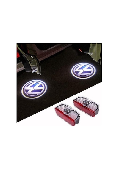 Autogp Vw T-roc Kapı Altı Işık Lazer Led Logo Hoşgeldin Aydınlatma Agp-kl-5024 1 Çift/kutu
