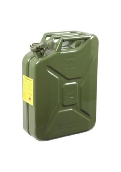 Knc 20 Lt Yeşil Metal Yakıt Bidonu Kc020-8g