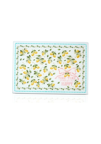 Aryıldız Limone Cam Kesme Tahtası 25x35 Cm Renkli