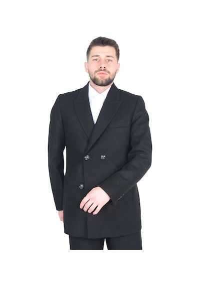 Cengiz İnler Kısa Kruvaze Erkek Kaşe Kaban 001