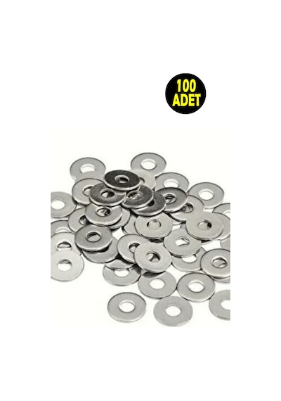100 Adet M4 04 Mm Demir Metrik Pul Vida Çivi Pıulu Diğer