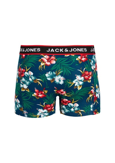 Jack & Jones Flower Trunks 3 Pack Noos Erkek Siyah Boxer 12171253-0 Siyah