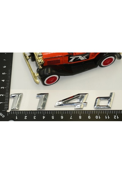 Bmw 114D Bagaj Krom Metal 3M 3D Yazı Logo
