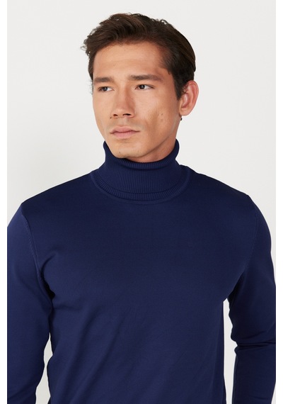 AC&Co / Altınyıldız Classics ERKEK LACI Standart Fit Normal Kesim Tam Balıkçı Yaka Yumuşak Dokulu Basic Triko Kazak Çok Renkli AC&Co / Altınyıldız Classics ERKEK LACI Standart Fit Normal Kesim Tam Balıkçı Yaka Yumuşak Dokulu Basic Triko Kazak Çok Renkli