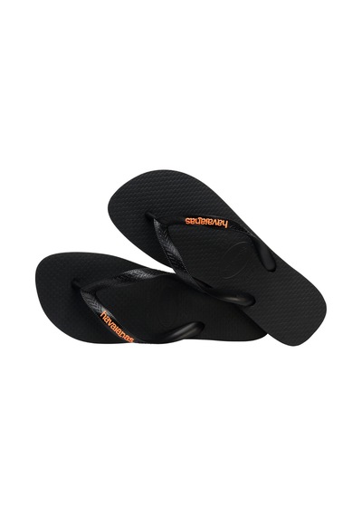 Havaianas Logo Filete Unisex Siyah Terlik 4108555-9456 Siyah - Turuncu