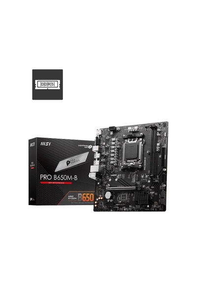 Msı Pro B650m-b 6800mhz Oc Rgb M.2 Am5 Ddr5 Matx Anakart