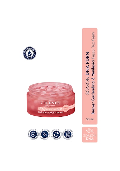 Celenes By Sweden Somon Dna Pdrn Bariyer Güçlendirici & Yenileyici Kapsül Yüz Kremi, 50 Ml
