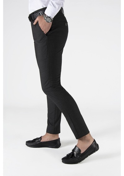 Terapi Men Erkek Slim Fit Dik Çizgili Italyan Kesim Keten Pantolon 21k-2200420-2 Siyah Siyah Terapi Men Erkek Slim Fit Dik Çizgili Italyan Kesim Keten Pantolon 21k-2200420-2 Siyah Siyah