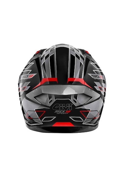 Givi 50.9 Assault Kapalı Motosiklet Kaskı Siyah - Titanyum - Kırmızı