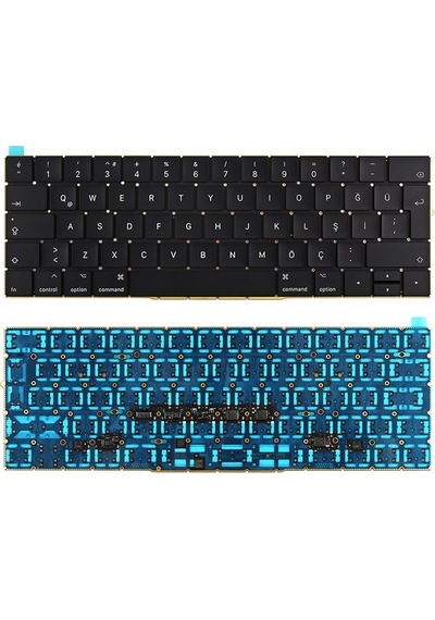 Macbook Pro 13" Touch 2016/2017 Uyumlu A1706 Klavye - Büyük Enter Tr Q
