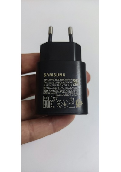 Samsung Uyumlu Siyah Süper Hızlı Şarj Adaptör 25w Ep-ta800