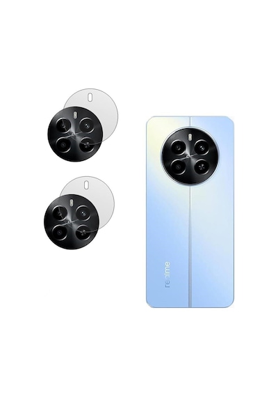 Realme 12 4g Esnek Nano Kamera Lens Koruyucu 2 Adet 5g Modeline Uymaz Şeffaf