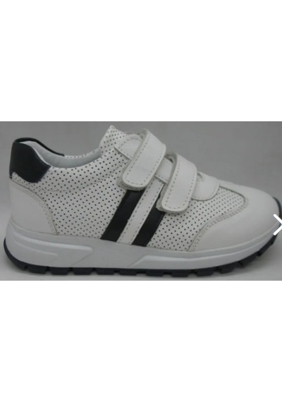 Toddler 489 Deri Ortopedik Destekli Çocuk Ayakkabısı 31-35 Beyaz - Lacivert