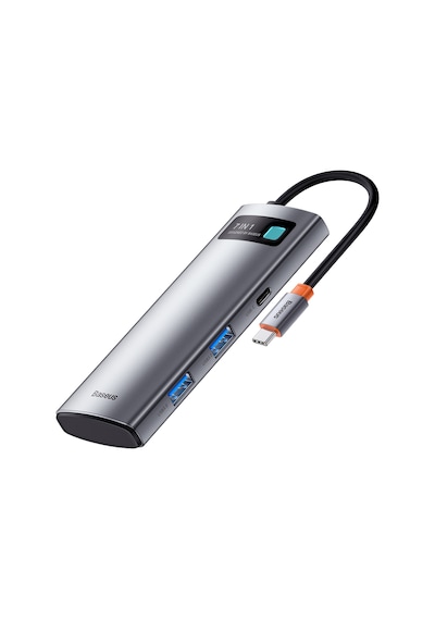 Baseus Metal Gleam 7 In 1 Multifonksiyonel Hub Dock Station