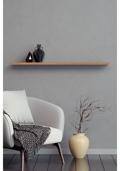 Yankı-BYEG 80 cm Safir Meşe Mdf Gizli Bağlantı Duvar Rafı