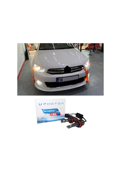 Citroen C Elysee Led Xenon Uzun Far Ampulü H1 Ultimate Yeni Seri Beyaz 2012-2023