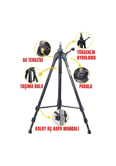 Effe Kamış Ayağı Ayarlı Tripod Hg284 45101832