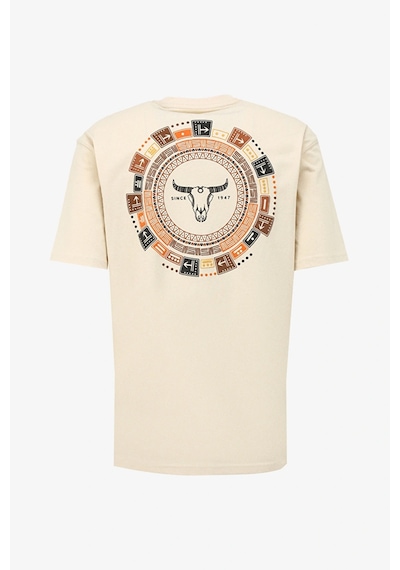 Wrangler Bisiklet Yaka Ekru Erkek Loose Fit T-shirt - W241299104 001