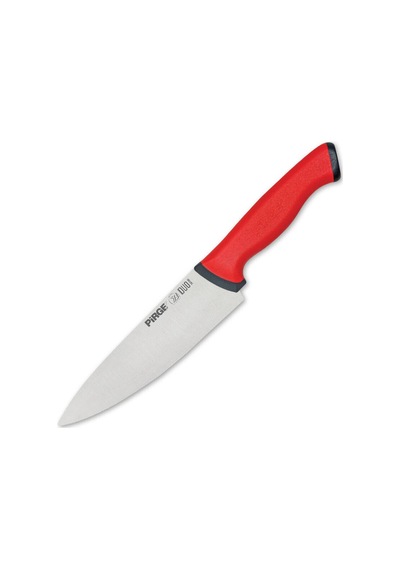 Pirge 34160 Duo Şef Bıçağı 19 Cm - Kaymaz Sap Tdrtr Gri - Siyah