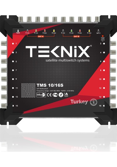 10X16 Sonlu Uydu Dağıtım Santrali Teknoline Multiswitch