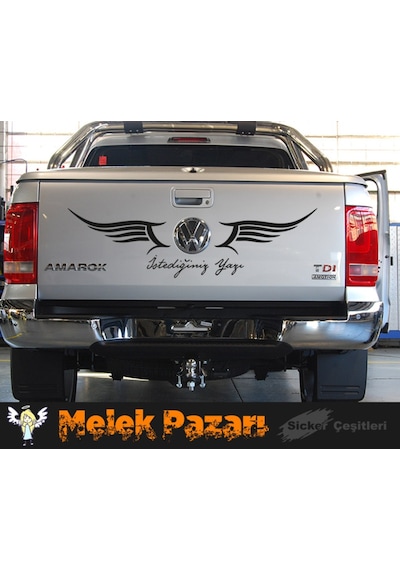 Melek Kanatları Istediğiniz Yazı Araba Sticker