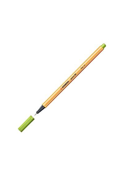 Stabilo Keçe Uçlu İnce Kalem 88 Point 0.4 Mm Elma Yeşii 88/33 Çok Renkli