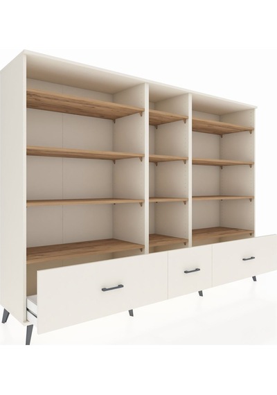 Hyperion Dolap 12 Raflı 3 Çekmeceli 220x44x163 Aytaşı-çam/aytaşı Aytaşı-çam/aytaşı Hyperion Dolap 12 Raflı 3 Çekmeceli 220x44x163 Aytaşı-çam/aytaşı Aytaşı-çam/aytaşı
