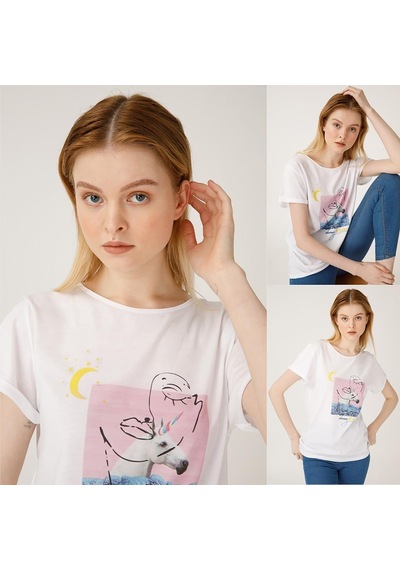 Biggdesign Faces Dreamer Kadın T-Shirt