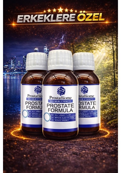 Prostate Formula Erkekler İçin Kendini Güçlü, Dengeli Ve Rahat Hisset 50 Ml 3 Adet