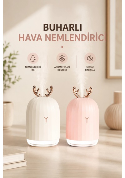 Temiz Hava Nemlendirici Tavşanlı Aromaterapi Çok Renkli