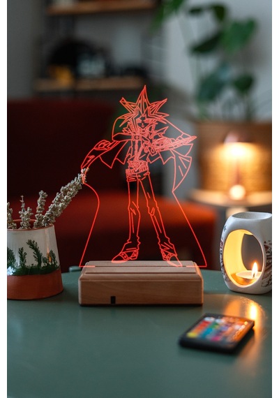 Yu-gi-oh Yami Yugi 16 Renk Kumandalı 3d Gece Lambası