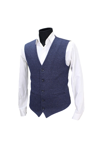 Mentor Regalo Erkek Yelek V Yaka Lacivert Desenli 50498
