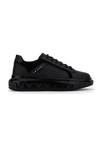 Tamer Tanca Erkek Hakiki Deri Siyah Sneakers & Spor Ayakkabı 1237 277 Erk Ayk Sk26-27 Sıyah Met
