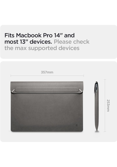 14'' / 13'' Macbook & Notebook Laptop Taşıma Çantası Valentinus Sleeve Gray - Afa06415 Belirtilmemiş