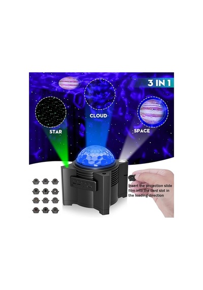 12 Uzay Desenli 15 Bulut Led'li Projeksiyon Lambası, Dahili Müzik Çalar, Led Gökyüzü Gece Lambası, Bluetooth Hoparlör Projeksiyon Lambası, Uzaktan Kumanda, Usb Sahne Yıldız Projeksiyon Lambası Siyah 12 Uzay Desenli 15 Bulut Led'li Projeksiyon Lambası, Dahili Müzik Çalar, Led Gökyüzü Gece Lambası, Bluetooth Hoparlör Projeksiyon Lambası, Uzaktan Kumanda, Usb Sahne Yıldız Projeksiyon Lambası Siyah