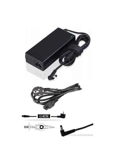 Notebook Adaptör 65w - Casper Nirvana Tw9 Muadili İle Uyumlu