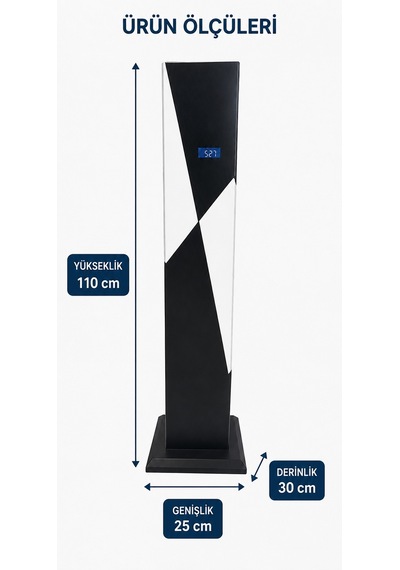 Som Tower Speaker Ohm-7001bluetooth Dikey Hoparlör