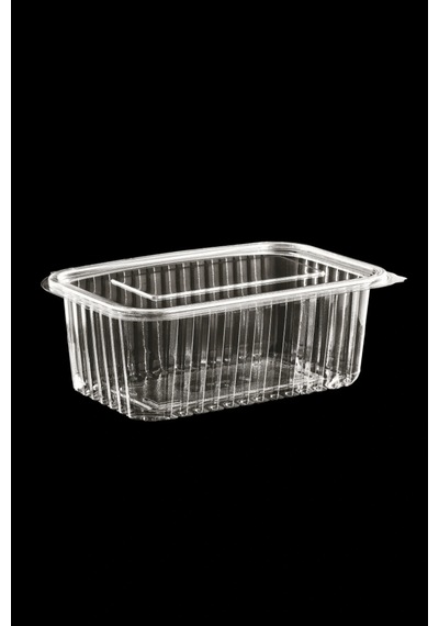 Plastik Kapaklı Sızdırmaz Saklama Kabı 1000 Ml 100 Lü Set Tek Kullanımlık Gıda Kabı