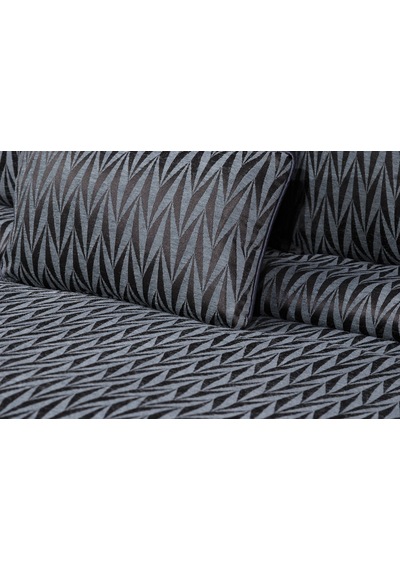 Lukes Geometrik 4 Parça Mavi Pike Takımı 240 X 260 Cm Mavi