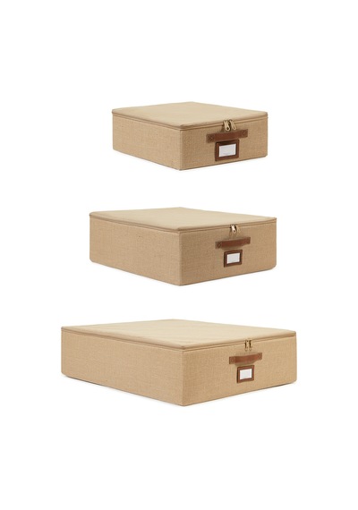 Ocean Home Textile 3'lü Jüt Destekli Hurç Set 31 x 38 x 12 + 45 x 55 x 18 + 55 x 70 x 18 cm