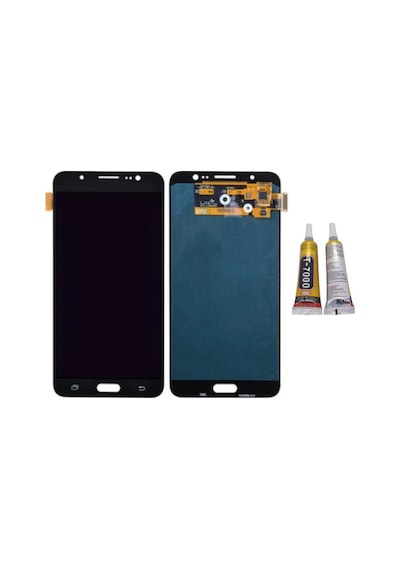 Te Samsung Uyumlu J7 2016 J710 A Kalite Lcd Ekran Siyah + B7000