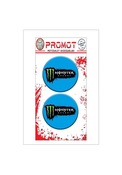 Monster Tasarım Damla Logo Sticker 14 Diğer