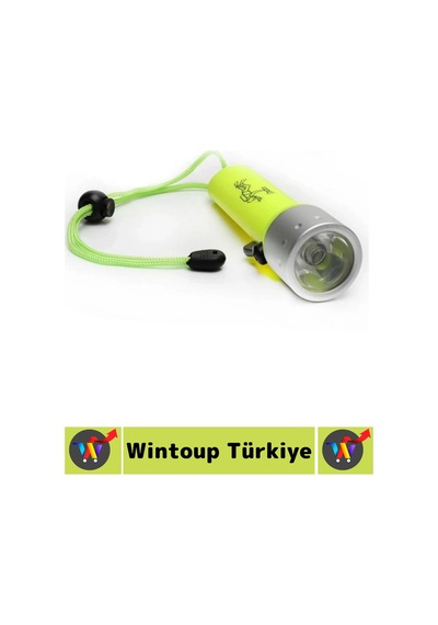 Ergonomik Balıkçı Kamp Fotoğrafçı Sızdırmaz Yüksek Lümenli Şık Süper Parlak Led Su Altı Dalış Feneri