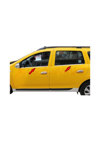 Dacia Logan Mcv Krom Cam Çıtası 2013 Üzeri 4Prç Paslanmaz Çelik N11.3764