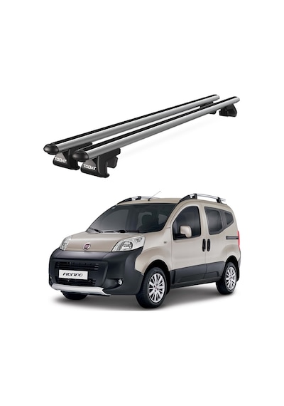Venüs Fiat Fiorino 2007-2024 Uyumlu Gri Ara Atkı Port Bagaj Tavan Barı
