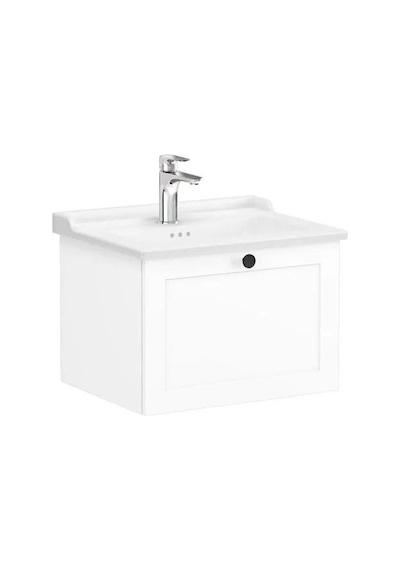 VitrA Root Classic 60 Cm Beyaz Çekmeceli Banyo Dolabı Alt Modül Lavabo Çok Renkli