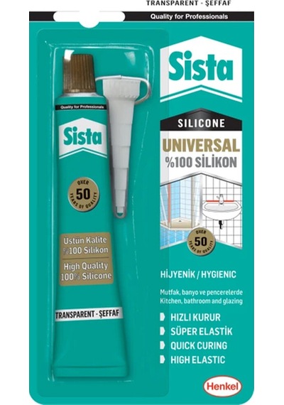 3 Adet Beyaz Silikon Sista Tup 50g